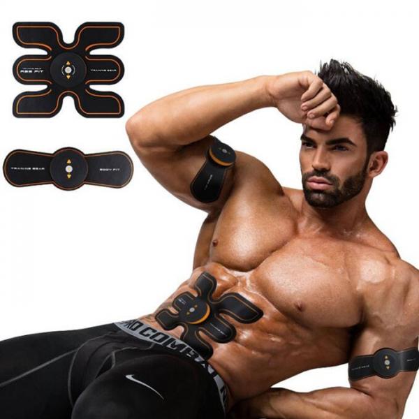 SHIJIKANG Muscle Training Gear Smart Auto Body Sculpting Exercise Tool with 6 Adjustable Modes Black & Orange