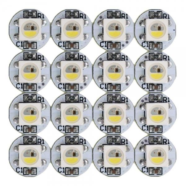 50pcs SK6812 RGB+Cool White Individually Addressable LED Chips w/ PCB Heatsink