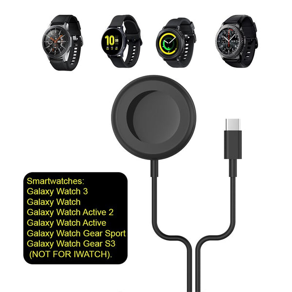 2 In1 Wireless Charger for Samsung Galaxy Active 1 2 Galaxy Watch 3 Gear S3 Gear Sport Magnetic Wireless Watch Charger