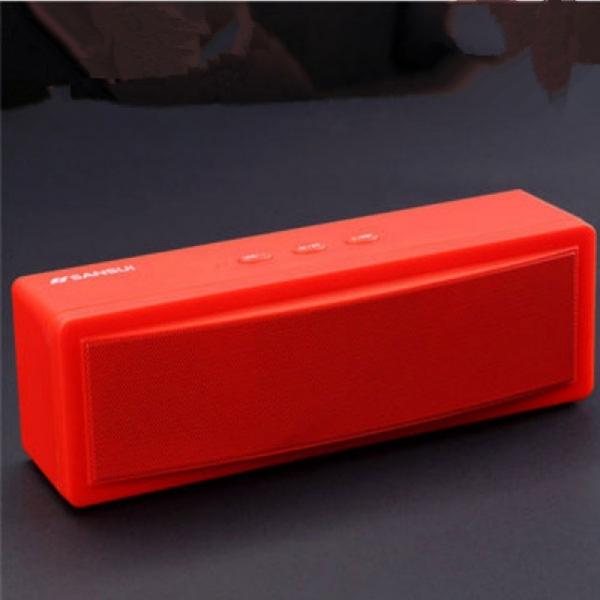 Sansui T18 Wireless Bluetooth Speaker 1200mAh Subwoofer Dual Unit TF Card U Disk Red