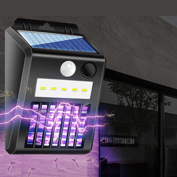 New Solar Mosquito Wall Light Human Body Sensor Light Outdoor Garden LED Wall Light