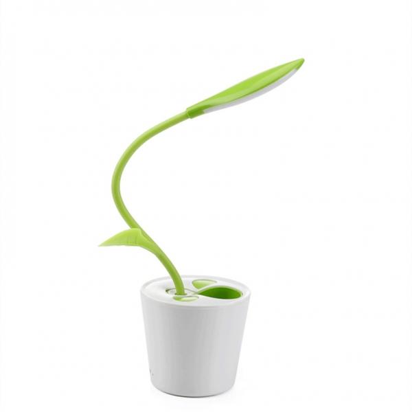 Seedling Shape Rechargeable LED Desktop Lamp Plant Atmosphere Light Light Green
