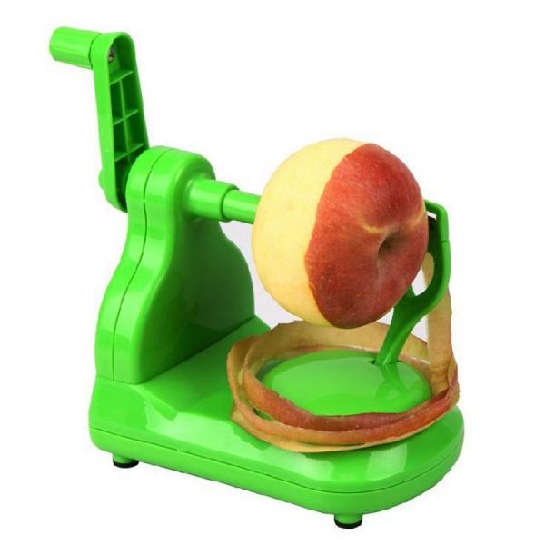 Semi-automatic Manual Apple Peeler Plastic Fruit Spiral Peeler Cutter Machine Green