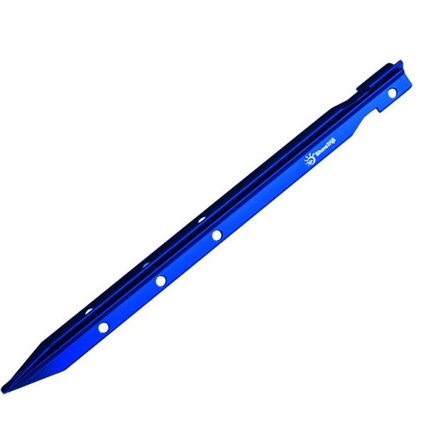 ShineTrip 25cm Triangular Aluminum Alloy Tent Peg Tent Stake Camping Beach Ground Accessories Equipment Blue