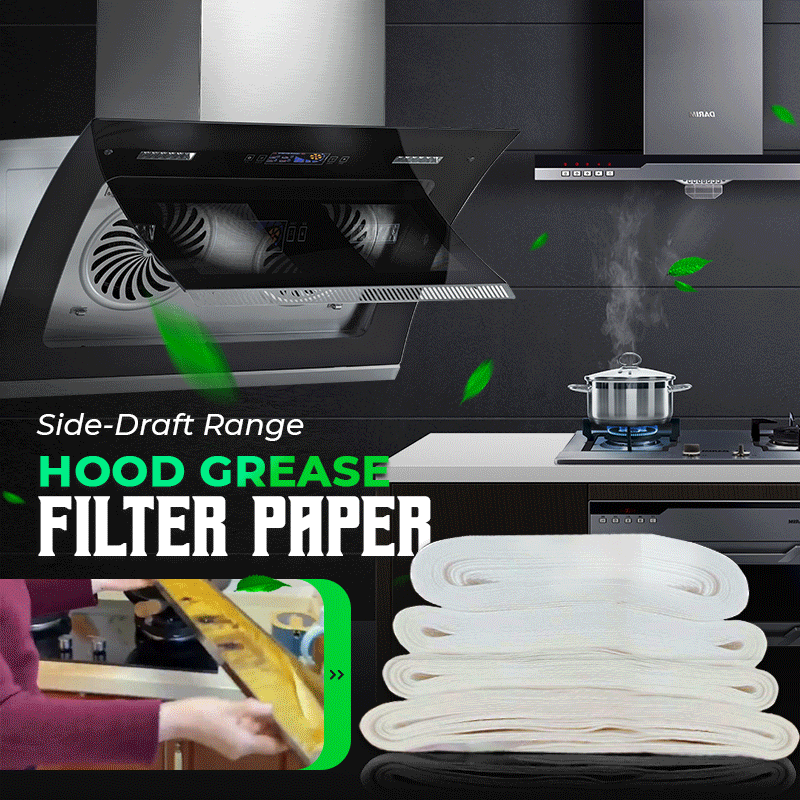 Side-Suction Range Hood Oil-Absorbing PaperThickened Oil Coaster Grease Kitchen Oil Filter Paper Absorbing Cotton