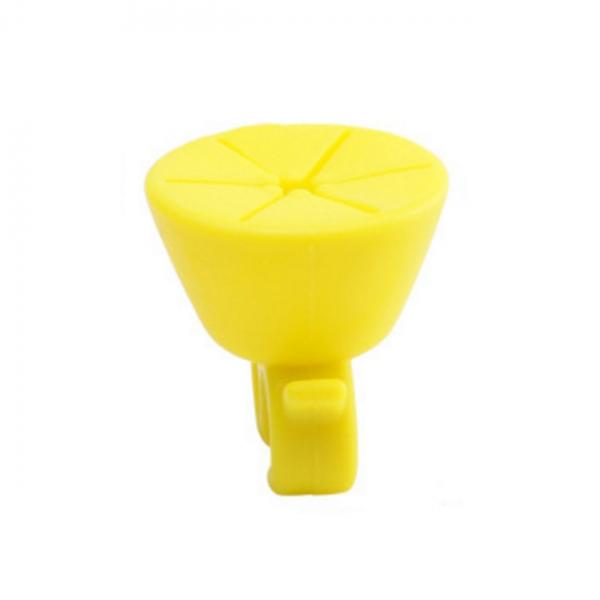 Silicone Flexible Durable Wearable Nail Polish Bottle Holder Finger Varnish Hold - Yellow