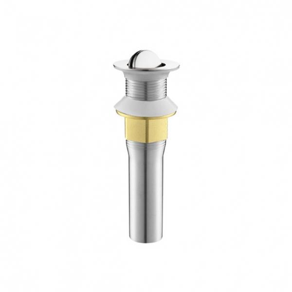Silver Flip Type Washbasin Waste Drain Stopper Stop Plug Without Overflow