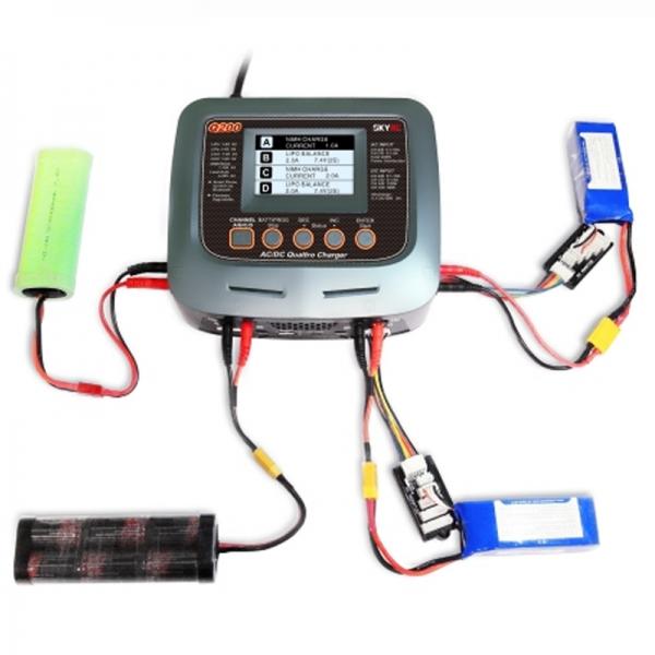 SkyRC Q200 QUATTRO AC/DC 2X100W 2X50W Lipo Battery Balance Charger Discharger