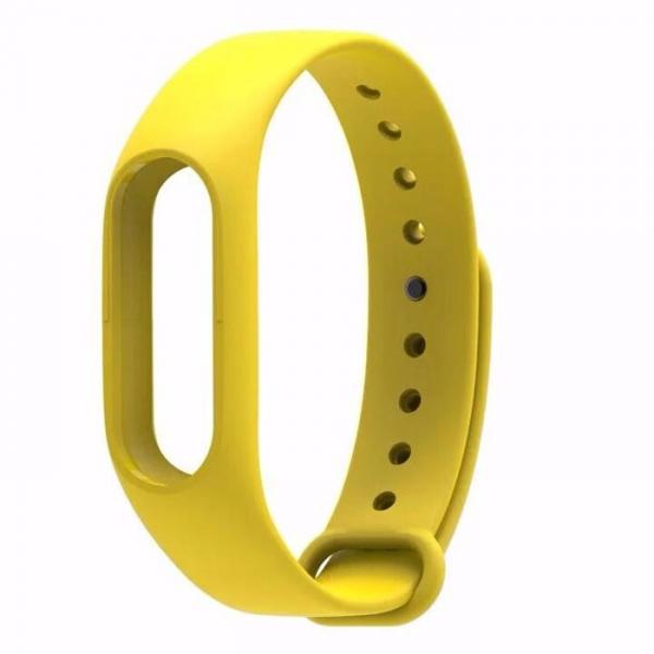 Smart Replacement Silicone Wrist Strap Bracelet for XIAOMI MI Band 2 Yellow