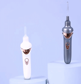 Electric Ear Cordless Safe Vibration Painless Vacuum Ear Wax Pick Cleaner Remover Spiral Ear Cleaning Device Dig Wax Earpick