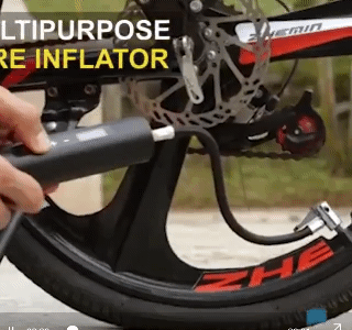 1 min Fast Filling Mini Portable Tire Inflator 150PSI Rechargeable Air Pump Tire Inflator Cordless Portable Compressor Digital Car Tyre Pump for Car Bicycle Tires Balls