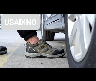 Work Safety Shoes With Steel Toe Anti-Bashing Anti-Puncture Safety Shoes Lightweight Anti-odor Breathable Shoes