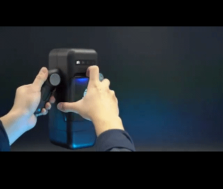 Men Heated Robot Delay Training Cup Automatic Insertion Vibrator Male Masturbator with Cell Phone Holder