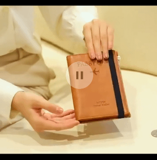 Leather Travel Multifunctional Passport Case Wallet RFID protection