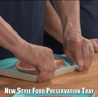 Food Preservation Tray BPA Free Reusable Stackable Food Tray Safety Plastic Food Refrigerator Storage Tray Keep Food Fresh Tray