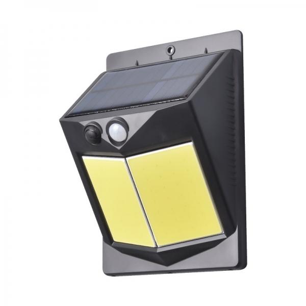 Solar 96 COB Conjoined Double LED PIR 160° Motion Sensor 3 Lighting Modes Outdoor Garden Waterproof Wall Light