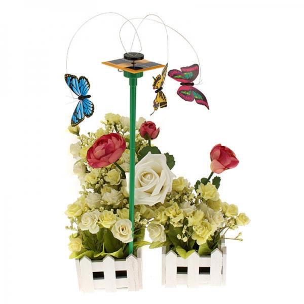 Solar Power Flying Butterfly Garden Yard Decoration