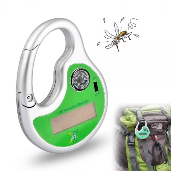 Oudoor Solar UV Mosquito Zapper with Compass - Green