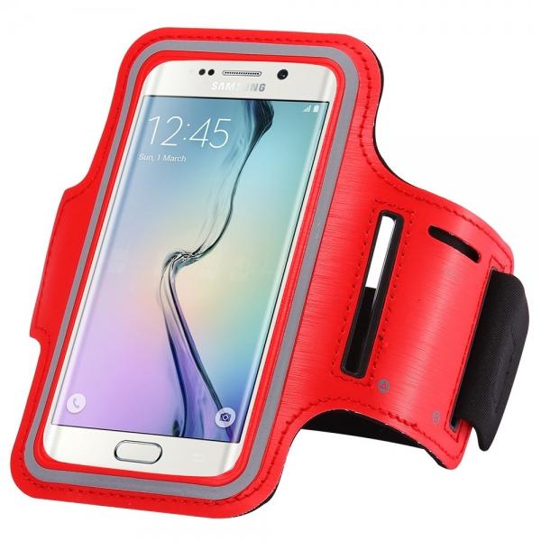 Sports Running Yoga Armband Case Cover Holder for Samsung Galaxy S7 Edge Red