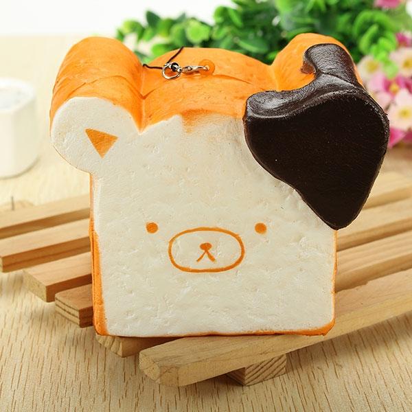 Squishy Toy 8 Seconds Slow Rising Super Soft Cute Fragrance Reality Touch Bear Toast Bread Decor Random Color