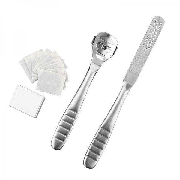 Stainless Steel Callus Remover Scrubber Pedicure Foot Rasp Double Sided Hard Dead Skin File Set
