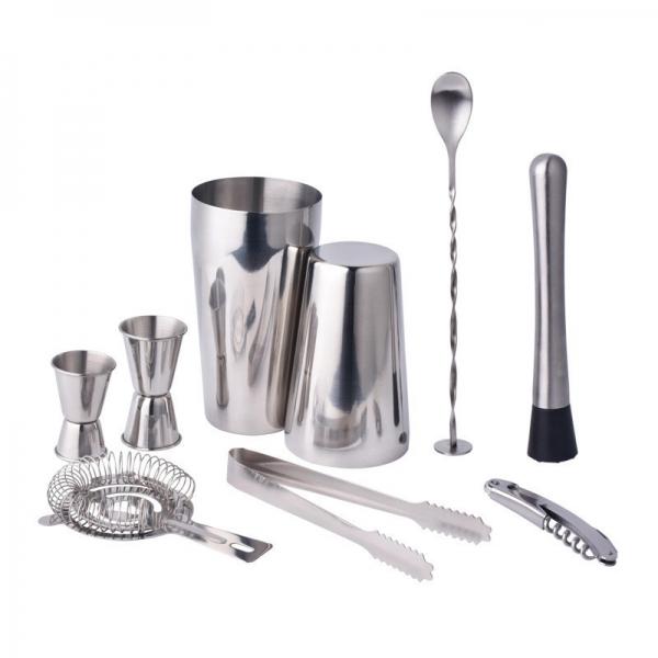 Stainless Steel Cocktail Shaker Mixer Drink Bartender Martini Tools Bar Set Kit 20 Ounce + 25 Ounce