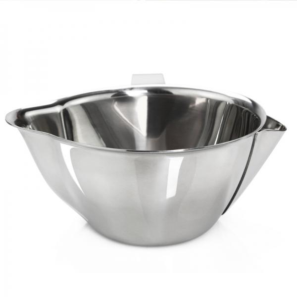 Stainless Steel Kitchen Oil Filter Bowl Soup Fat Separator Strainer Cooking Tool - L