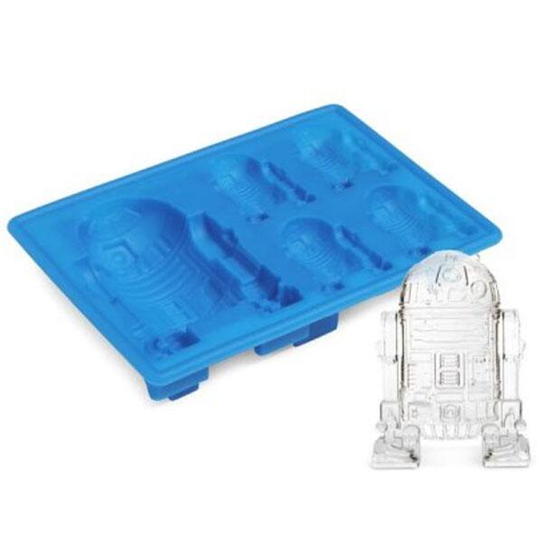 Star Wars R2-D2 Shape Silicone Ice Cube Tray Mold Blue
