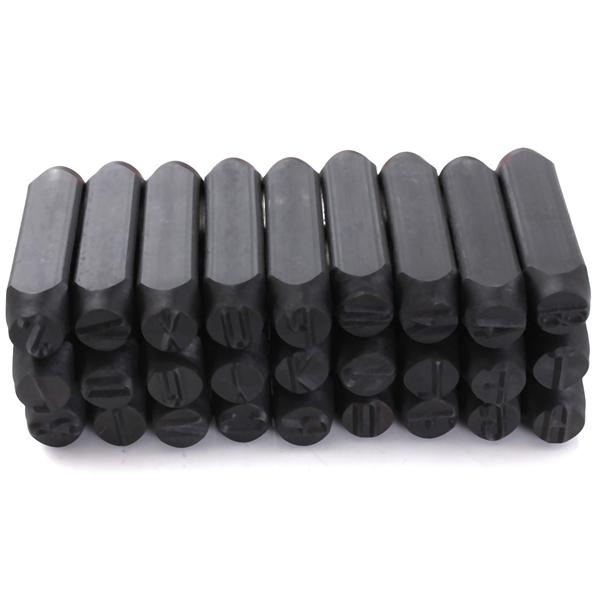 9pcs 8mm Letters Numbers (A-Z) Steel Punch Metal Die Tool Set