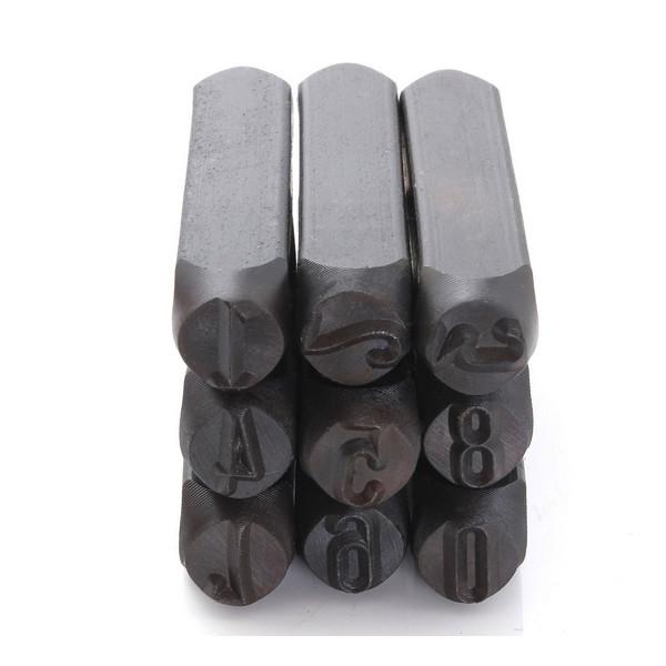 9pcs 2mm Stamps Numbers (0-8) Steel Punch Metal Die Tool Set