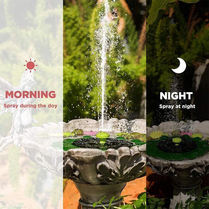 Summer Lotus Solar Fountain Decoration For Summer House Garden Solar Water Pond Fountain Lotus Fountain Accessories