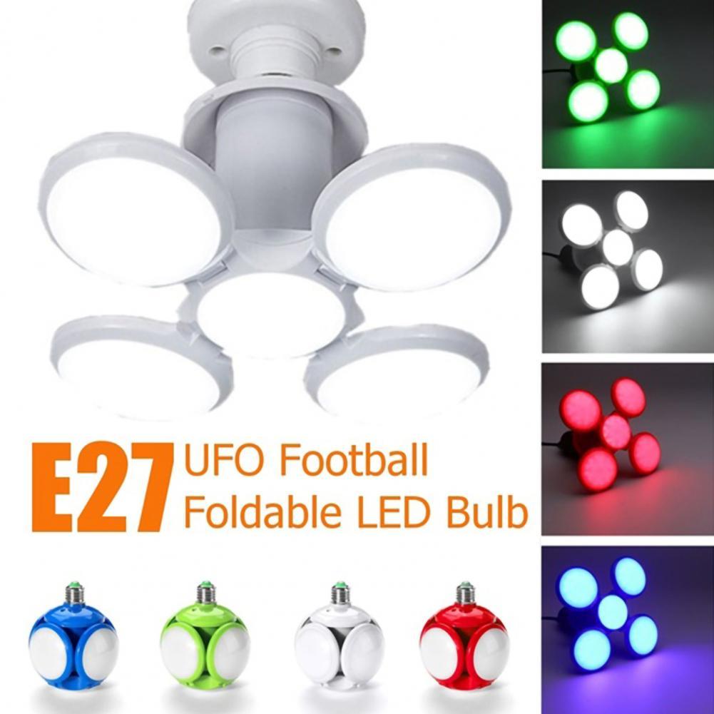 Super Bright LED Folding Football Bulb E27 40W LED Light 360 Degree UFO LED Bulb Warehouse Garage Light