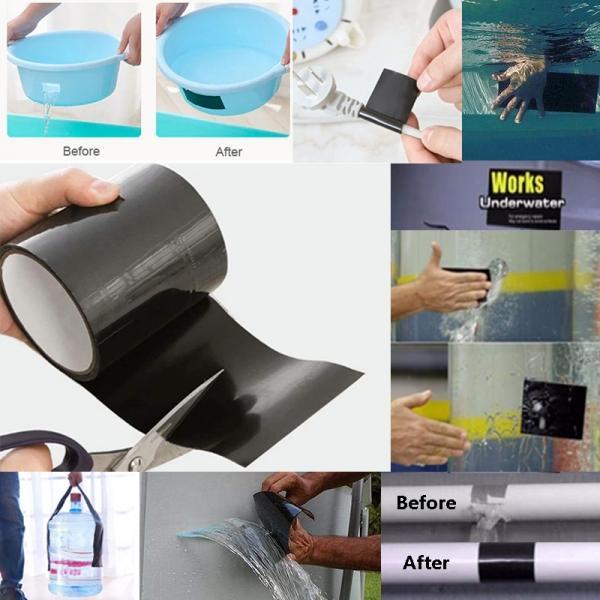 Universal Super Waterproof Sealing Tape Super Strong Fiber Water Pipe Roof Leakproof Repair Sticker Nano Tapes Plumbers Tape