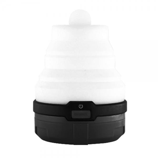 S-what Silicone Telescopic Tent Lights luz Colorful Candles Night Lights LED Camping Mini Lanterns Black