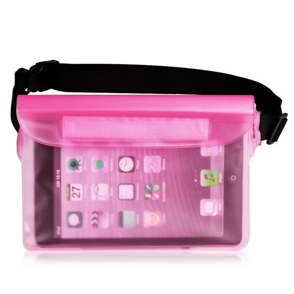 Travel Beach Swimming Waist Bag Waterproof Sports Bag for Cellphone Pink