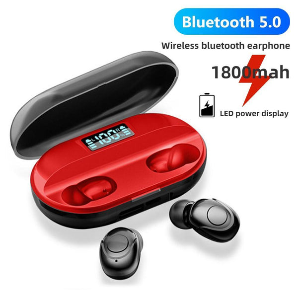 T2 TWS Bluetooth 5.0 Earphone Stereo Wireless Earbus HIFI Sound Sport Earphones Handsfree Gaming Headset with Mic for Phone