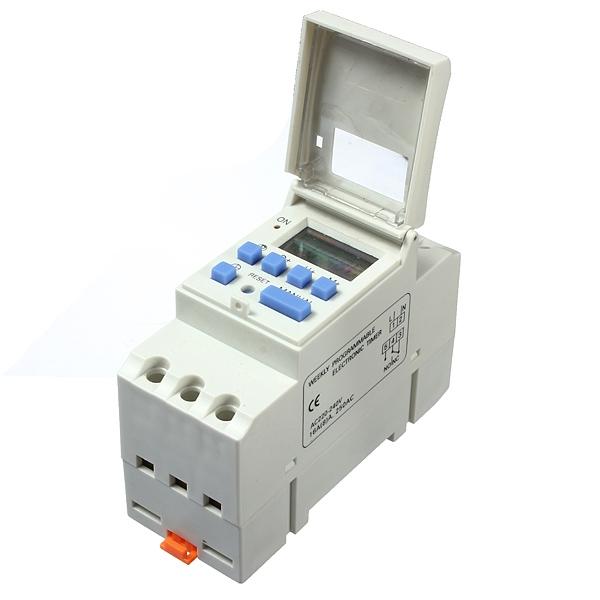 THC15A 220V 16A DIN Rail Digital Programmable Timer Switch