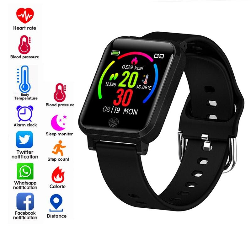 F29 Temperature Monitor ECG + PPG Health Electrocardiogram Heart Rate Blood Pressure Blood Oxygen Sleep Monitor Waterproof Smart Bracelet