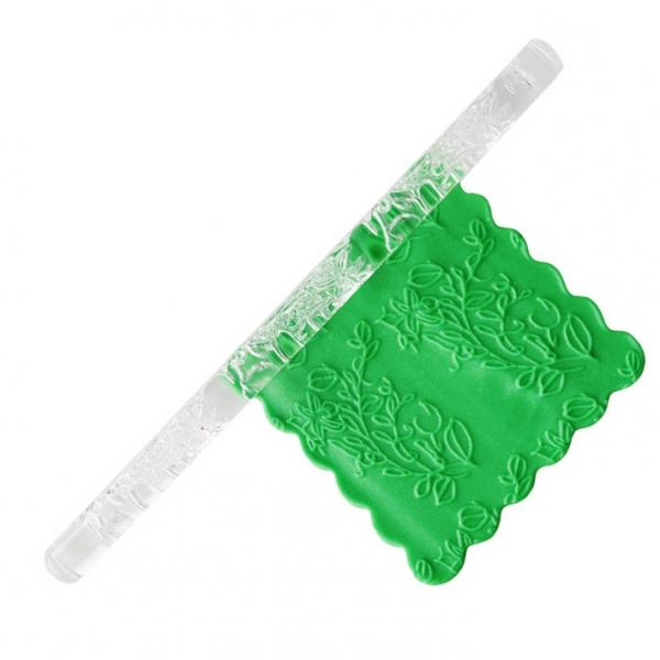 Textured Embossed Fondant Cake Mold Decorating Tool Five Petals Style