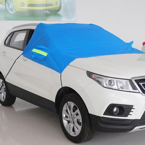 Thicken Sunshade Waterproof Anti-UV Snow Protection Cover Car Windscreen Cover for SUV Blue