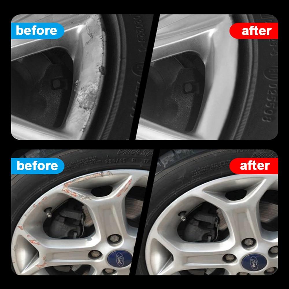 Tire Care Alloy Silver Car Surface Damages Rim Care Wheel Repair Refu ...