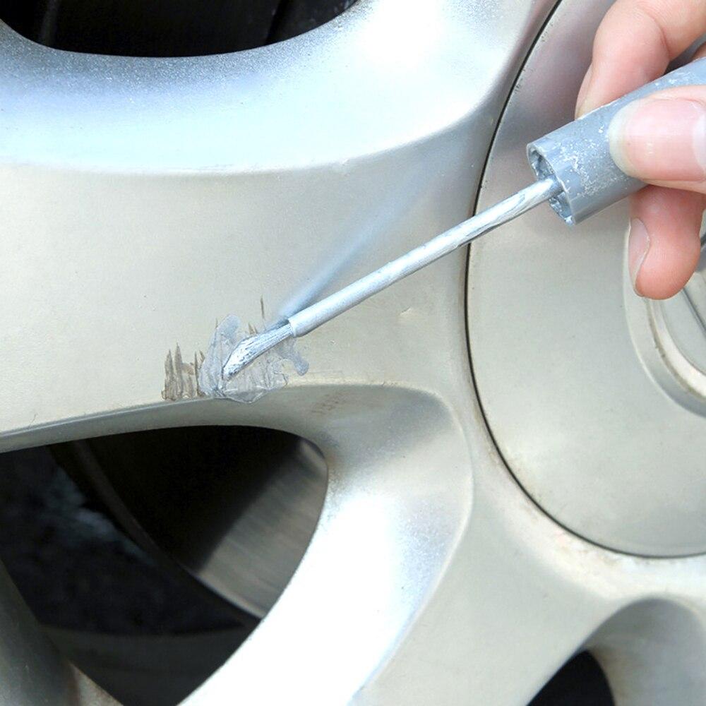 Tire Care Alloy Silver Car Surface Damages Rim Care Wheel Repair Refu ...