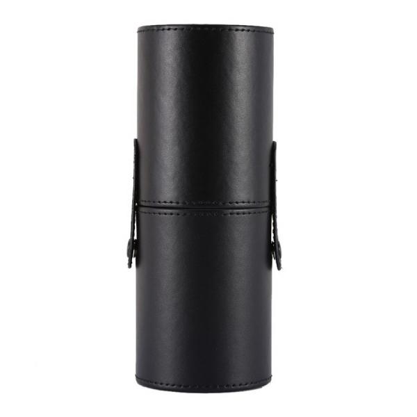 Travel Makeup Brush Round Case Makeup Brush Holder Organizer Size L Black