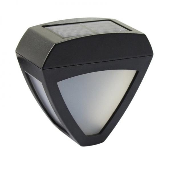 Triangle 2 LED Solar Outdoor Waterproof Garden Wall Light Cool White