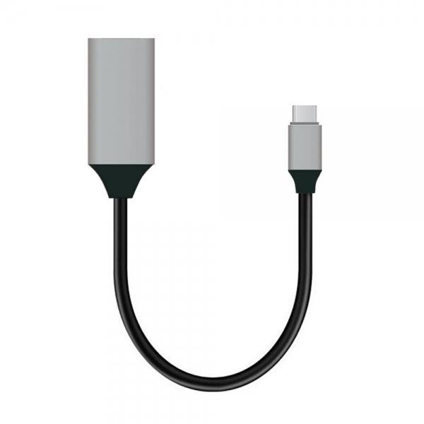 USB 3.1 Type-C Male to HDMI Female 4K HDTV Adapter Cable Black