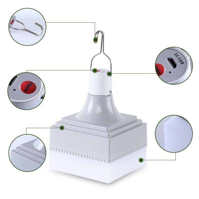 USB Charging Square LED Bulb 5V 30W 60W 90W 120W 150W Portable Outdoor Bulb Night Market Stall Lamp Home Lighting
