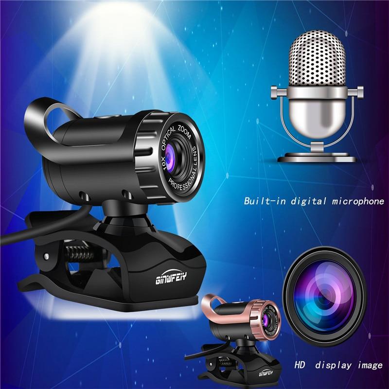 USB Webcam 480P HD Camera Web Camera MIC Clip-on for Computer Laptop 360 Degree Usb Camera