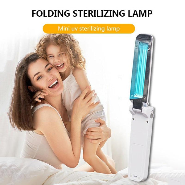 UV Sanitizer Light Mini Portable UV Sanitizer Handheld Sterilization Lamp Disinfection Light USB Charge for Home Office