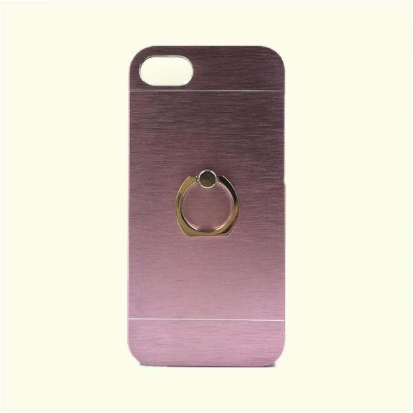 Ultra Thin Finger Ring Stand Holder Aluminum Case Cover for iPhone7 Pink