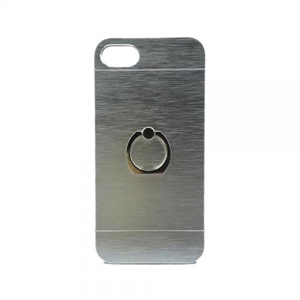 Ultra Thin Finger Ring Stand Holder Aluminum Case Cover for iPhone7 Silver